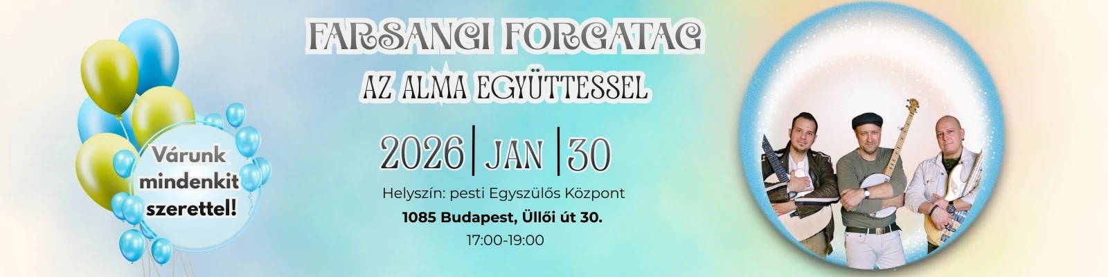 Farsangi Forgatag – az Alma Együttessel!